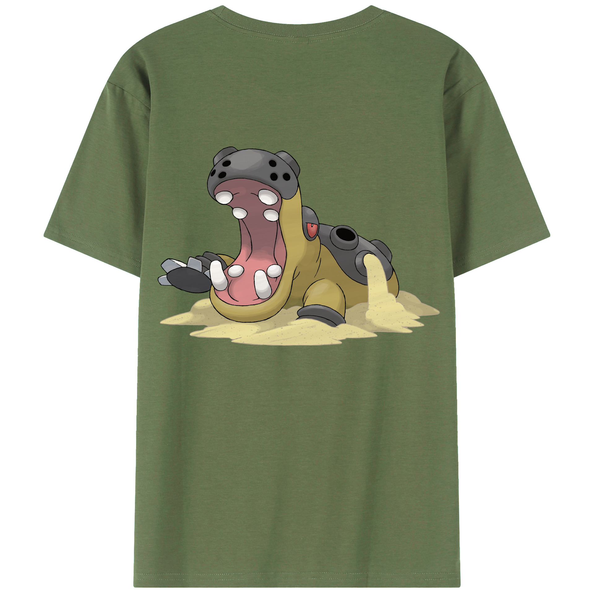 （画像用） ポケットモンスター Pokémon 綿100％ メンズ半袖Tシャツ（バックプリント） 通気性